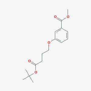 molecular formula C16H22O5 B13858363 Methyl 3-(4-(tert-butoxy)-4-oxobutoxy)benzoate 