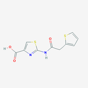 molecular formula C10H8N2O3S2 B1385840 2-[(2-Thienylacetyl)amino]-1,3-thiazole-4-carboxylic acid CAS No. 1082167-90-5