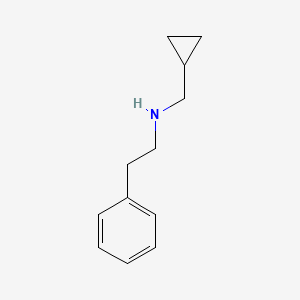 molecular formula C12H17N B1385843 (Cyclopropylmethyl)(2-phenylethyl)amine CAS No. 1019539-06-0