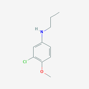 molecular formula C10H14ClNO B1385844 (3-Chloro-4-methoxyphenyl)propylamine CAS No. 99177-60-3