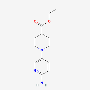 molecular formula C13H19N3O2 B1385847 Ethyl 1-(6-aminopyridin-3-yl)piperidine-4-carboxylate CAS No. 1018505-67-3