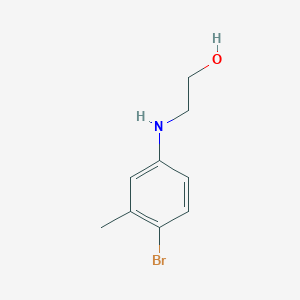 molecular formula C9H12BrNO B1385848 2-[(4-Bromo-3-methylphenyl)amino]ethan-1-ol CAS No. 1020970-64-2