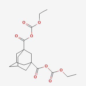 molecular formula C18H24O8 B13858497 1,3-Adamantanedi(ethoxycarbonyl acetate) 