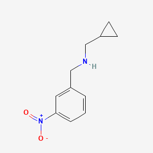 (Cyclopropylmethyl)[(3-nitrophenyl)methyl]amine