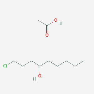 molecular formula C11H23ClO3 B13858513 Acetic acid;1-chlorononan-4-ol CAS No. 54131-59-8