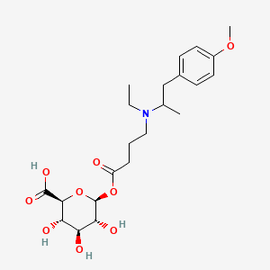 molecular formula C22H33NO9 B13858518 Mebeverine Acid Glucuronide 