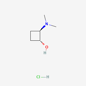 molecular formula C6H14ClNO B13858581 trans-2-(Dimethylamino)cyclobutan-1-ol Hydrochloride 