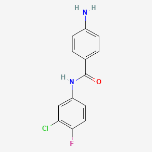 4-Amino-N-(3-chloro-4-fluorophenyl)benzamide