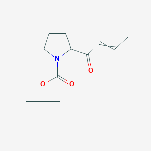 molecular formula C13H21NO3 B13858606 Tert-butyl 2-but-2-enoylpyrrolidine-1-carboxylate 