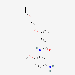 N-(5-Amino-2-methoxyphenyl)-3-(2-ethoxyethoxy)-benzamide