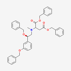 molecular formula C41H41NO6 B13858676 N-(2-Succinyl) Phenylephrine 2,3'-O-Dibenzyl Ether 1,4-Dibenzyl Ester 