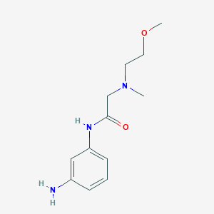 molecular formula C12H19N3O2 B13858701 N-(3-aminophenyl)-2-[2-methoxyethyl(methyl)amino]acetamide 