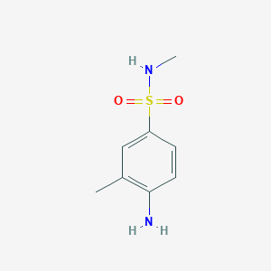 molecular formula C8H12N2O2S B13858707 4-Amino-n,3-dimethylbenzenesulfonamide 