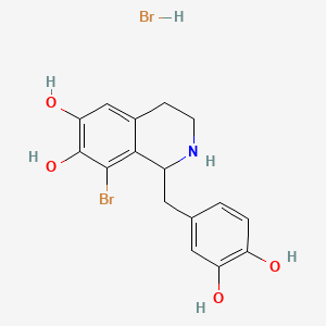 molecular formula C16H17Br2NO4 B13858727 8-Bromo-norlaudanosoline Hydrobromide 