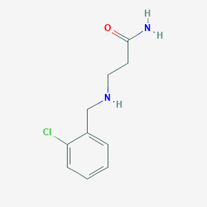molecular formula C10H13ClN2O B1385875 3-[(2-Chlorobenzyl)amino]propanamide CAS No. 802262-24-4