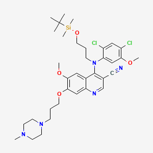 molecular formula C35H49Cl2N5O4Si B13858786 Bosutinib N-Propoxy(tert-butyl)dimethylsilane 