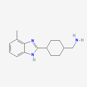 [4-(4-Methyl-1H-benzimidazol-2-yl)cyclohexyl]-methylamine