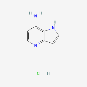 molecular formula C7H8ClN3 B13858799 1h-Pyrrolo[3,2-B]Pyridin-7-Amine Hydrochloride 