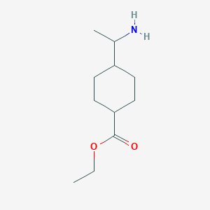 molecular formula C11H21NO2 B13858805 Ethyl 4-(1-aminoethyl)cyclohexane-1-carboxylate 