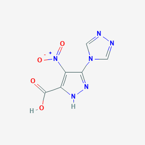 4-Nitro-3-(4H-1,2,4-triazol-4-YL)-1H-pyrazole-5-carboxylic acid