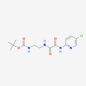 molecular formula C14H19ClN4O4 B13858900 tert-butyl N-[2-[[2-[(5-chloropyridin-2-yl)amino]-2-oxoacetyl]amino]ethyl]carbamate 