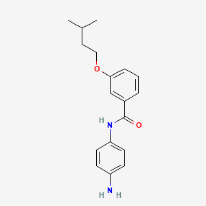 molecular formula C18H22N2O2 B1385894 N-(4-Aminophenyl)-3-(isopentyloxy)benzamide CAS No. 1020055-40-6