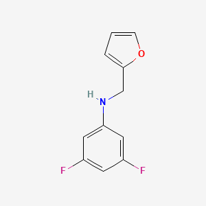 molecular formula C11H9F2NO B1385897 3,5-difluoro-N-(furan-2-ylmethyl)aniline CAS No. 1021049-63-7