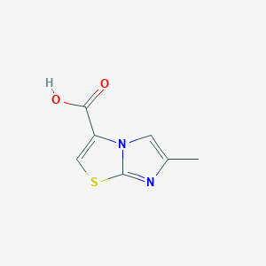 molecular formula C7H6N2O2S B1385902 6-Methylimidazo[2,1-b][1,3]thiazole-3-carboxylic acid CAS No. 933707-83-6