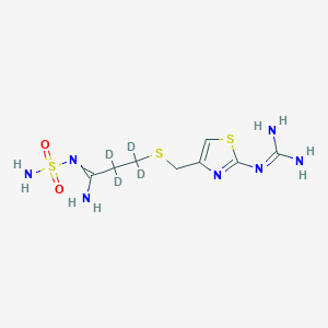 molecular formula C8H15N7O2S3 B13859029 Famotidine-d4 (Major) 