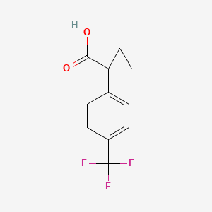 molecular formula C11H9F3O2 B1385903 1-(4-(Trifluoromethyl)phenyl)cyclopropanecarboxylic acid CAS No. 886366-13-8