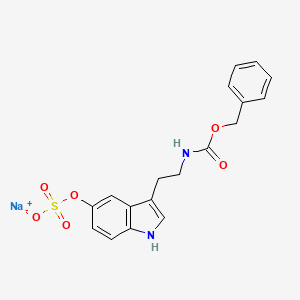 molecular formula C18H17N2NaO6S B13859082 N-Benzyloxycarbonyl Serotonin O-Sulfate Sodium Salt 