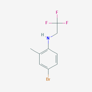 molecular formula C9H9BrF3N B1385918 4-bromo-2-methyl-N-(2,2,2-trifluoroethyl)aniline CAS No. 1021135-55-6