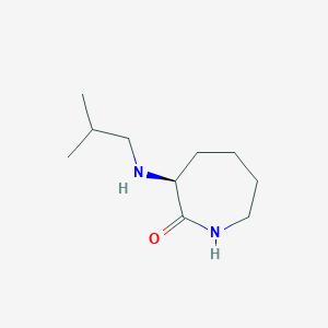 molecular formula C10H20N2O B1385919 (3S)-Hexahydro-3-[(2-methylpropyl)amino]-2H-azepin-2-one CAS No. 359782-00-6