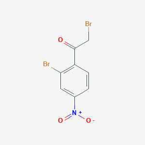 molecular formula C8H5Br2NO3 B1385922 2-Bromo-1-(2-bromo-4-nitrophenyl)ethanone CAS No. 928709-80-2