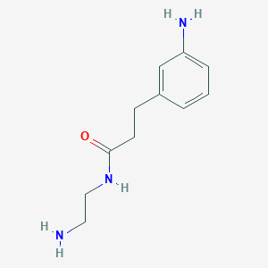 molecular formula C11H17N3O B13859223 N-(2-aminoethyl)-3-(3-aminophenyl)propanamide 