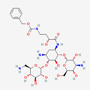 molecular formula C30H49N5O15 B13859234 Cbz-Protected BB-K31 