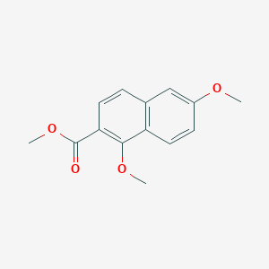 molecular formula C14H14O4 B13859243 Methyl 1,6-dimethoxynaphthalene-2-carboxylate CAS No. 827320-09-2