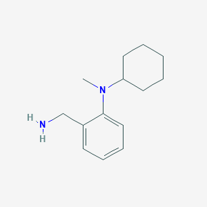 molecular formula C14H22N2 B1385925 2-(Aminomethyl)-N-cyclohexyl-N-methylaniline CAS No. 893752-73-3