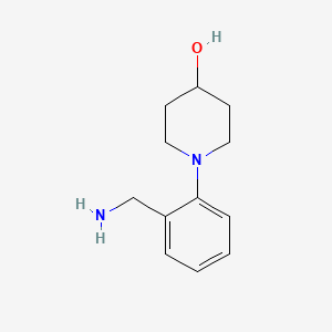 molecular formula C12H18N2O B1385926 1-(2-(Aminomethyl)phenyl)piperidin-4-ol CAS No. 887580-19-0