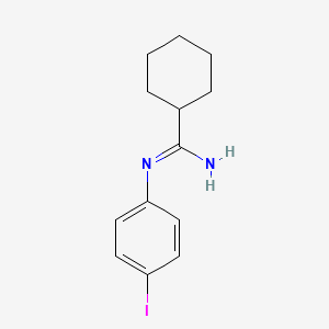 molecular formula C13H17IN2 B13859261 N'-(4-iodophenyl)cyclohexanecarboximidamide 