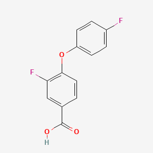 molecular formula C13H8F2O3 B1385928 3-Fluoro-4-(4-fluorophenoxy)benzoic acid CAS No. 918629-69-3