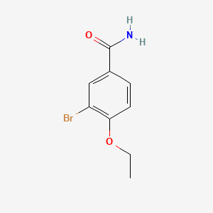 molecular formula C9H10BrNO2 B1385932 3-溴-4-乙氧基苯甲酰胺 CAS No. 1030574-49-2
