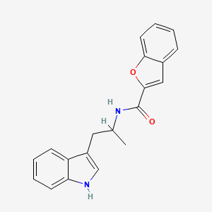 molecular formula C20H18N2O2 B13859340 N-[1-(1H-indol-3-yl)propan-2-yl]-1-benzofuran-2-carboxamide 