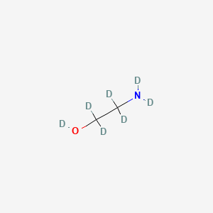 molecular formula C2H7NO B13859373 Ethanolamine-D7 