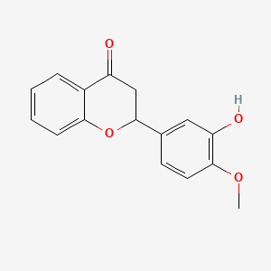 molecular formula C16H14O4 B13859416 3'-Hydroxy-4'-methoxyflavanone 