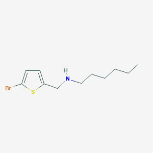 [(5-Bromothiophen-2-yl)methyl](hexyl)amine