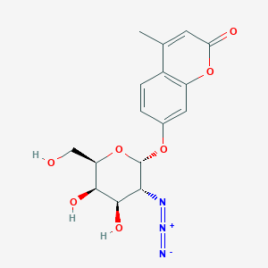 molecular formula C16H17N3O7 B13859445 4-Methylumbelliferyl 2-Azido-2-deoxy-Alpha-D-Galactopyranoside 