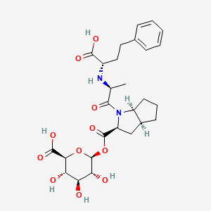 molecular formula C27H36N2O11 B13859452 Ramiprilat Acyl-beta-D-glucuronide 