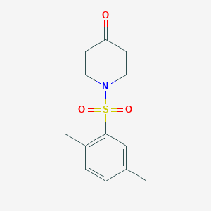 molecular formula C13H17NO3S B1385948 1-[(2,5-Dimethylphenyl)sulfonyl]piperidin-4-one CAS No. 1018581-06-0