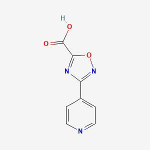 molecular formula C8H5N3O3 B1385950 3-(Pyridin-4-yl)-1,2,4-oxadiazole-5-carboxylic acid CAS No. 1018610-55-3